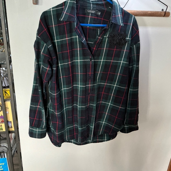Ralph Lauren flannel shirt, like new - Picture 2 of 4